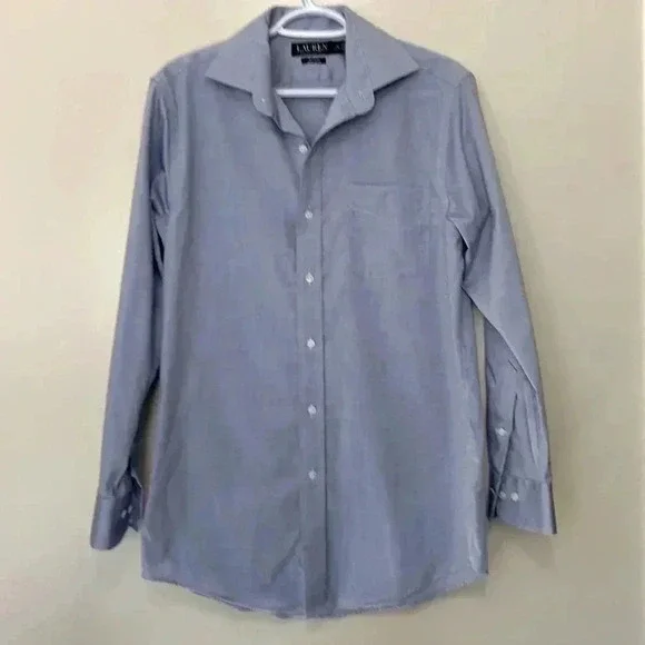 Ralph Lauren Black  Label slim fit, no iron button down shirt 32/33 - Picture 3 of 9